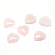 Natural Rose Quartz Gemstone Cabochons, Heart, 15x18x6mm(X-G-T029-18X15mm-03)