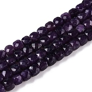 Natural Lepidolite Beads Strands, Faceted, Cube, 4~5x4~5x4~5mm, Hole: 0.8mm, about 92~105pcs/strand, 14.96~15.35 inch(38~39cm).(G-N342-128-1)