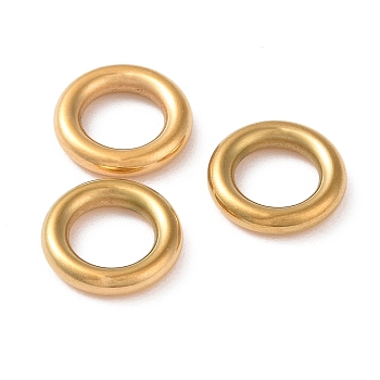 304 Stainless Steel Linking Ring, Ring, Golden, 10x2.1mm, Inner Diameter: 6mm