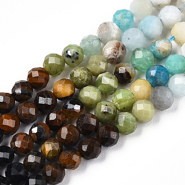 Natural & Synthetic Mixed Gemstone Beads Strands(G-D080-A01-01-05)-4