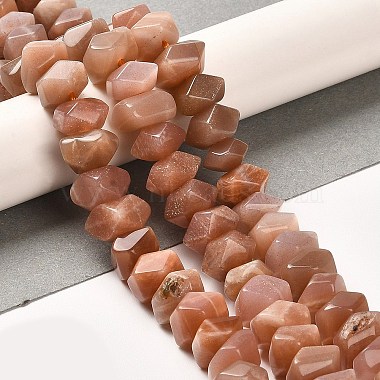 Natural Sunstone Beads Strands(G-N327-05-12)-2