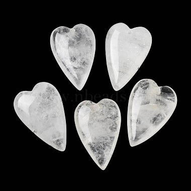 Heart Quartz Crystal Pendants