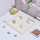 4-Slot Microfiber Ring Organizer Display Stands(ODIS-WH0050-15C-01)-4