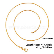 1.2MM Unisex 304 Stainless Steel Snake Chains Necklaces(YO4082-2)