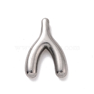 304 Stainless Steel Pendants, Branch, Stainless Steel Color, 18x12x3mm, Hole: 1mm(STAS-E169-12P)