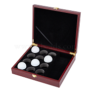 Wood Storage Boxs, with Velvet and Sponge Inside, for Golfer, Dark Red, 250x220x60mm(AJEW-WH0348-244)