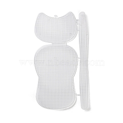 Plastic Mesh Canvas Sheets, Bag Bottom Shaper Pads, Purse Making Template, for Yarn Crochet, Embroidery Craft, White, 42.5x23.5x0.15cm(DIY-H169-12B)