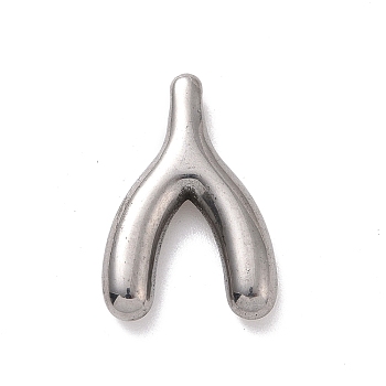 304 Stainless Steel Pendants, Branch, Stainless Steel Color, 18x12x3mm, Hole: 1mm