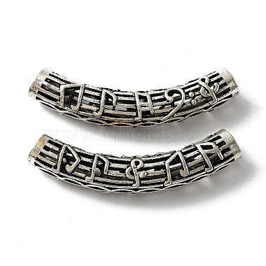 Tibetan Style Alloy Curved Tube Beads(FIND-TAC0014-36AS)-2