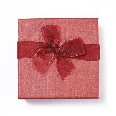 Red Square Paper Bracelet Box