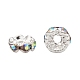 Brass Rhinestone Spacer Beads(RB-A014-L6mm-28S)-1