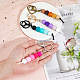 4Pcs 4 Colors Silicone Keychains(KEYC-FH0001-59)-3