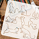 PET Hollow Out Drawing Painting Stencils(DIY-WH0391-0570)-3