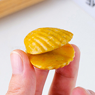 Natural Yellow Aventurine Display Decorations, for Home Office Desk, Shell Shape, 30~35mm(G-PW0004-07D)