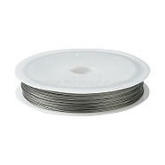 Tiger Tail Wire, Nylon-coated Stainless Steel, Silver, 25 Gauge(0.45mm), about 180.44 Feet(55m)/roll, 10 rolls/set(TWIR-R002-0.45mm-01)