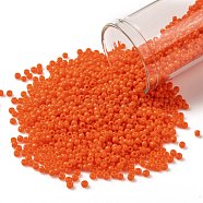 TOHO Round Seed Beads, Japanese Seed Beads, (50A) Opaque Bright Orange, 11/0, 2.2mm, Hole: 0.8mm, about 5555pcs/50g(SEED-XTR11-0050A)