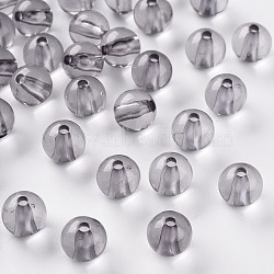 Transparent Acrylic Beads, Round, Lavender, 10x9mm, Hole: 2mm, about 940pcs/500g(MACR-S370-A10mm-769)