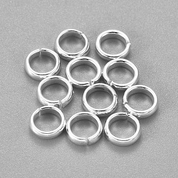 201 Stainless Steel Quick Link Connectors, Linking Rings, Closed but Unsoldered, Silver, 7x2mm, Inner Diameter: 5mm
