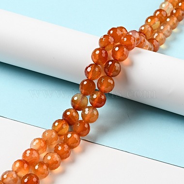 Natural Carnelian Beads Strands(G-E571-35C)-2