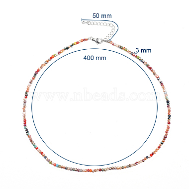 Faceted Glass Beaded Necklaces(NJEW-JN02553)-5