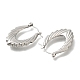 304 Stainless Steel Oval Hoop Earrings for Women(EJEW-S227-70P)-2