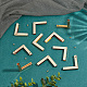 Wadorn 20 ensembles de sac à main en alliage de zinc matériel de boucle de bord décoratif(FIND-WR0006-55)-4