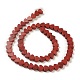 rouge naturel perles de jaspe brins(G-M403-A09)-4