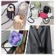 Black Plastic Imitation Pearl Round Beaded Bag Handles(FIND-WH0127-22F)-6