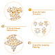 20Pcs 5 Style Brass Micro Pave Clear Cubic Zirconia Cabochons(KK-DC0003-25)-5