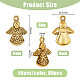 80PCS 2Colors Tibetan Style Alloy Angel Pendants(TIBEP-DC0001-06)-2