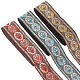 PandaHall Elite 2Rolls 2 Colors Ethnic Style Embroidery Polyester Ribbons(OCOR-PH0001-22)-1