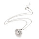 Alloy Multi Picture Photo Ball with Wings Locket Pendant Necklace for Women(NJEW-M191-01P)-1