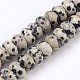 Natural Dalmatian Jasper Beads Strands(G-O162-02-5x8mm)-1