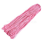 7 Inner Cores Polyester & Spandex Cord Ropes, with Patterns, for Rope Bracelets & Shoe Lace Cord Making, Hot Pink, 5mm, about 109.36 yards(100m)/bundle, 420~500g/bundle(RCP-ZX002-01A-41)