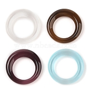 Cat Eye Pendants, Donut Charms, Mixed Color, 26x5mm, Hole: 16mm(CE-I006-04)