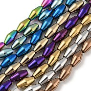 Electroplated Synthetic Magnetic Hematite Beads Strands, Bicone, Mixed Color, 6.2~6.5x12~12.5mm, Hole: 1.4mm, about 33pcs/strand, 16.89''(42.9cm)(G-Z032-B01-02)