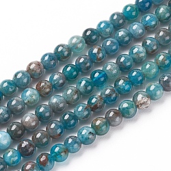 Natural Apatite Beads Strands, Round, 4~4.5mm, Hole: 0.7mm, about 93pcs/strand, 15.55 inch(39.5cm)(X-G-L554-01-4mm)