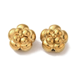 Ion Plating(IP) 304 Stainless Steel Beads, Flower, Golden, 12x8.5mm, Hole: 1mm(STAS-K285-27G)