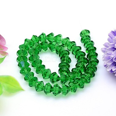 Faceted Cone Imitation Austrian Crystal Bead Strands(G-M187-10mm-15A)-2
