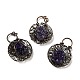 Natural Amethyst Nuggets Big Pendants(G-D468-21R)-1