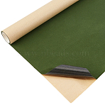 Velvet Fabrics, Self-adhesive Fabric, Rectangle, Sea Green, 2000x400x0.3mm(DIY-GF0014-41A)