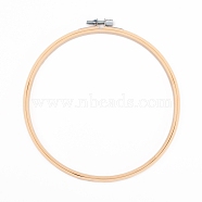 Embroidery Hoops, Bamboo Circle Cross Stitch Hoop Ring, for Embroidery and Cross Stitch, Antique White, 200x10mm, Inner Diameter: 180mm(X-DIY-WH0166-34)
