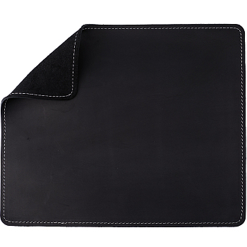 Cowhide Mouse Pad, Rectangle, Black, 241x201x2.5mm