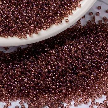 MIYUKI Round Rocailles Beads, Japanese Seed Beads, 15/0, (RR303) Rose Gold Luster, 1.5mm, Hole: 0.7mm, about 27777pcs/50g