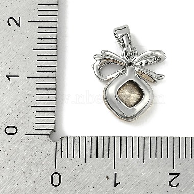 Brass Micro Pave Cubic Zirconia Charms(KK-P283-23P)-3