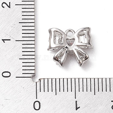 Placage de crémaillère en laiton micro pavé pendentifs en zircone cubique claire(KK-H463-03P)-3