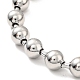 304 Stainless Steel Ball Chain Necklace & Bracelet Set(STAS-D181-02P-01B)-5