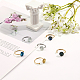 20Pcs 2 Colors 304 Stainless Steel Open Cuff Rings Findings(DIY-CA0005-57)-5