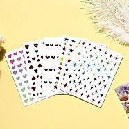 Nail Art Stickers Decals, Self Adhesive, for Nail Tips Decorations, Mixed Color, Mixed Patterns, 101x78.5mm(MRMJ-R090-31-M)
