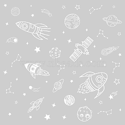 PVC Wall Stickers, for Wall Decoration, Space Theme Pattern, 390x900mm, 2pcs/set(DIY-WH0228-387)